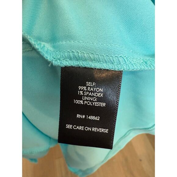 Torrid Light Blue Turquoise Summer Dress Adjustable Straps 2 (XXL) - Picture 4 of 5